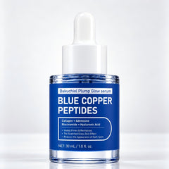 Copper Peptides Serum for Face, GHK-Cu, Bakuchiol & Hyaluronic Acid, 1.0 oz