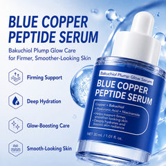 Copper Peptides Serum for Face, GHK-Cu, Bakuchiol & Hyaluronic Acid, 1.0 oz