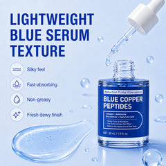 Copper Peptides Serum for Face, GHK-Cu, Bakuchiol & Hyaluronic Acid, 1.0 oz