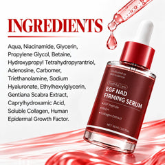 EGF NAD Firming Serum for Face and Neck, Hydrating Facial Serum, 1.01 oz