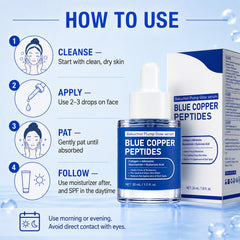 Copper Peptides Serum for Face, GHK-Cu, Bakuchiol & Hyaluronic Acid, 1.0 oz