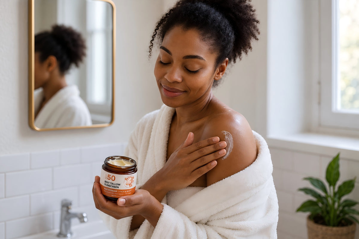 Natural skincare ritual