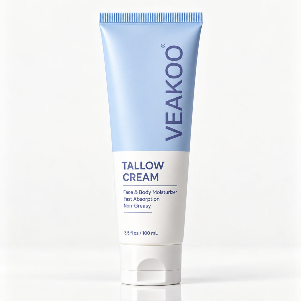 Beef Tallow and Honey Balm, Organic Grass Fed Face Moisturizer, 3.5 oz