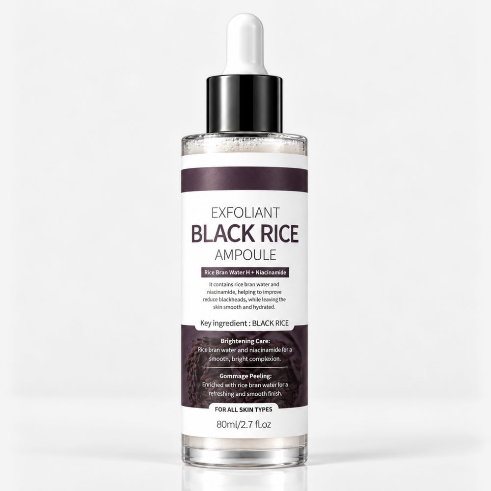 Black Rice Exfoliant Peeling Ampoule, Brightening Serum, 2.7oz