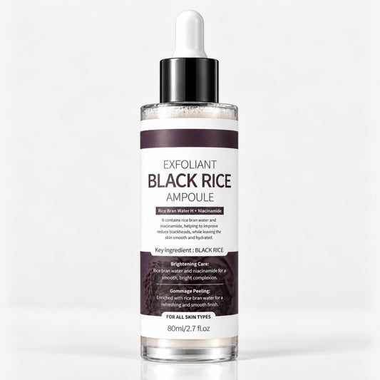 Black Rice Exfoliant Peeling Ampoule, Brightening Serum, 2.7oz