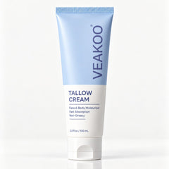 Beef Tallow and Honey Balm, Organic Grass Fed Face Moisturizer, 3.5 oz - veakoo