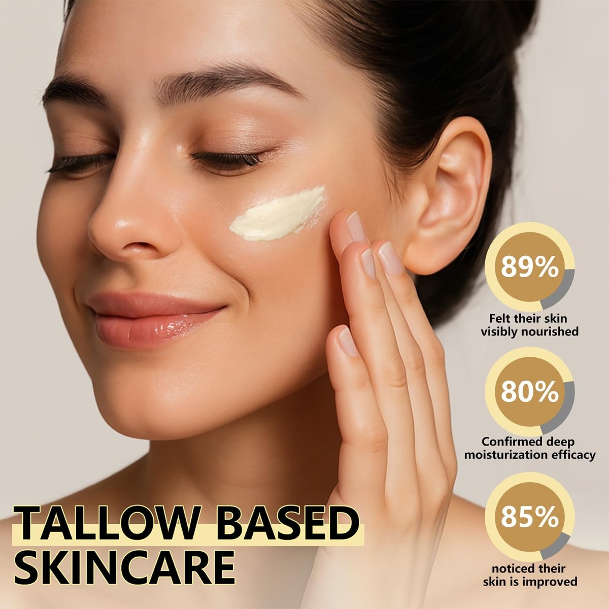 Beef Tallow and Honey Balm, Organic Grass Fed Face Moisturizer, Body Butter - veakoo