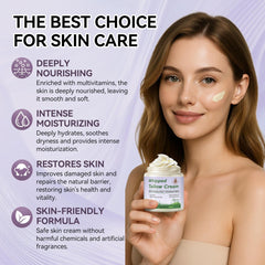 Beef Tallow Balm, Organic Grass Fed, Unscented Face and Body Cream, 4 oz - veakoo