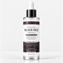 Black Rice Exfoliant Peeling Ampoule, Brightening Serum, 2.7oz - veakoo