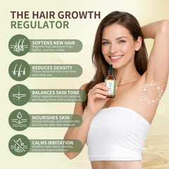 Cyperus Rotundus Oil, Natural Hair Growth Inhibitor for Face and Body, 2 oz - veakoo