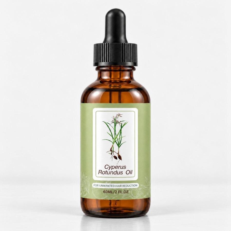 Cyperus Rotundus Oil, Natural Hair Growth Inhibitor for Face and Body, 2 oz - veakoo