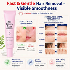Hair Removal Cream for Women, Face and Body Depilatory with Spatula, 1.76 oz - veakoo