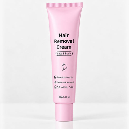 Hair Removal Cream for Women, Face and Body Depilatory with Spatula, 1.76 oz - veakoo