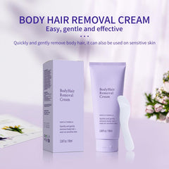 Hair Removal Cream for Women, Legs Arms Underarms and Bikini, with Spatula, 3.38oz - veakoo