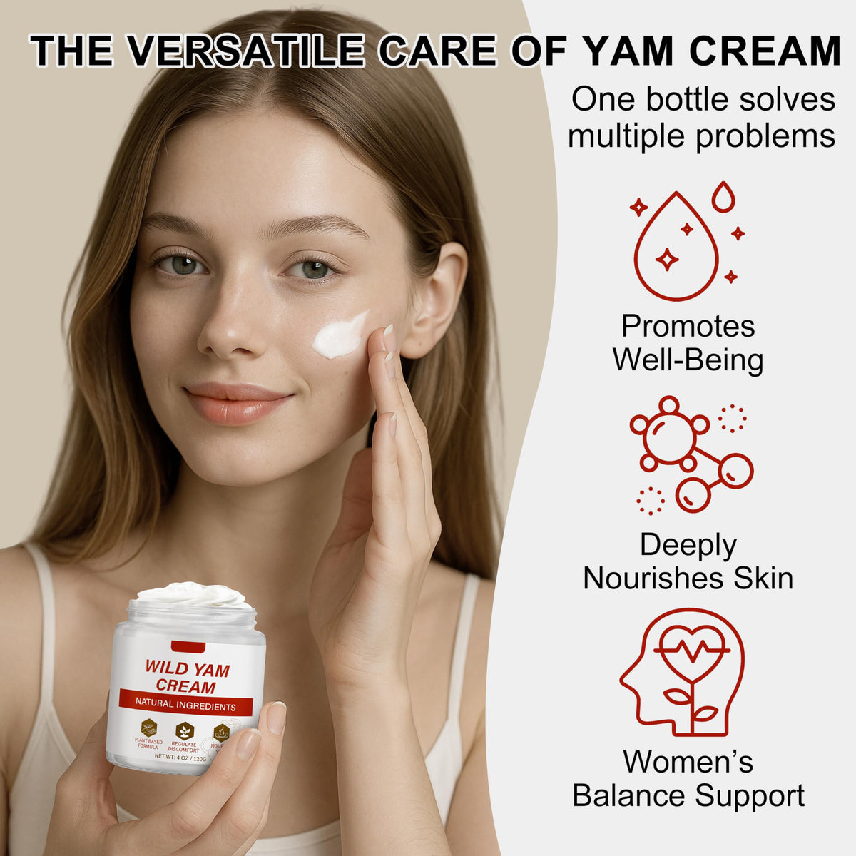 Wild Yam Cream | Hydrating Botanical Body Moisturizer