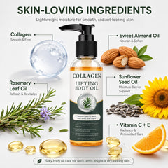 Collagen Body Oil for Firmer, Smoother-Looking Skin, 3.38 fl oz