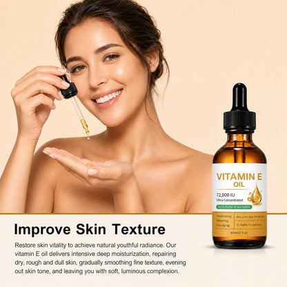 Vitamin E Face Cream with Tocopherol, Hydrating Moisturizer, 2 oz