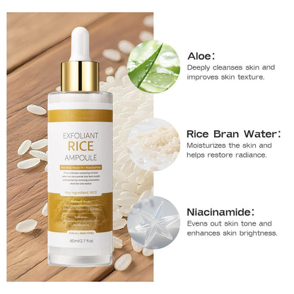 Peel Shot Glow White Rice Exfoliant Peeling Ampoule - Natural Brightening Serum
