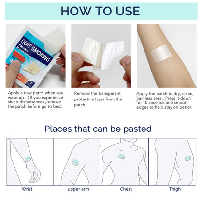 Nicotine-Free Smoking Support Patches, Daily Wellness, 60 Patches
