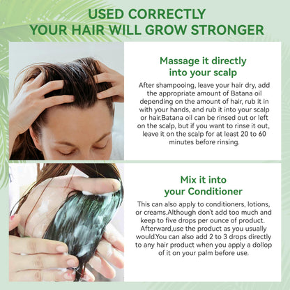 Batana Oil for Hair Care | Unrefined Honduran Oil for Dry Hair, Scalp & Hair Repair, 4.05 oz