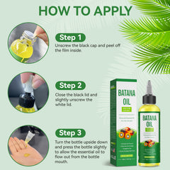 Batana Oil for Hair Care | Unrefined Honduran Oil for Dry Hair, Scalp & Hair Repair, 4.05 oz