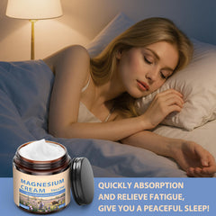 Magnesium Cream with Grass-Fed Beef Tallow, Nighttime Body Care, 4 oz