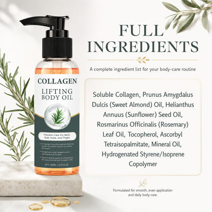 Collagen Body Oil for Firmer, Smoother-Looking Skin, 3.38 fl oz