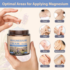 Magnesium Cream with Grass Fed Beef Tallow, Nighttime Body Care, 4 oz - veakoo