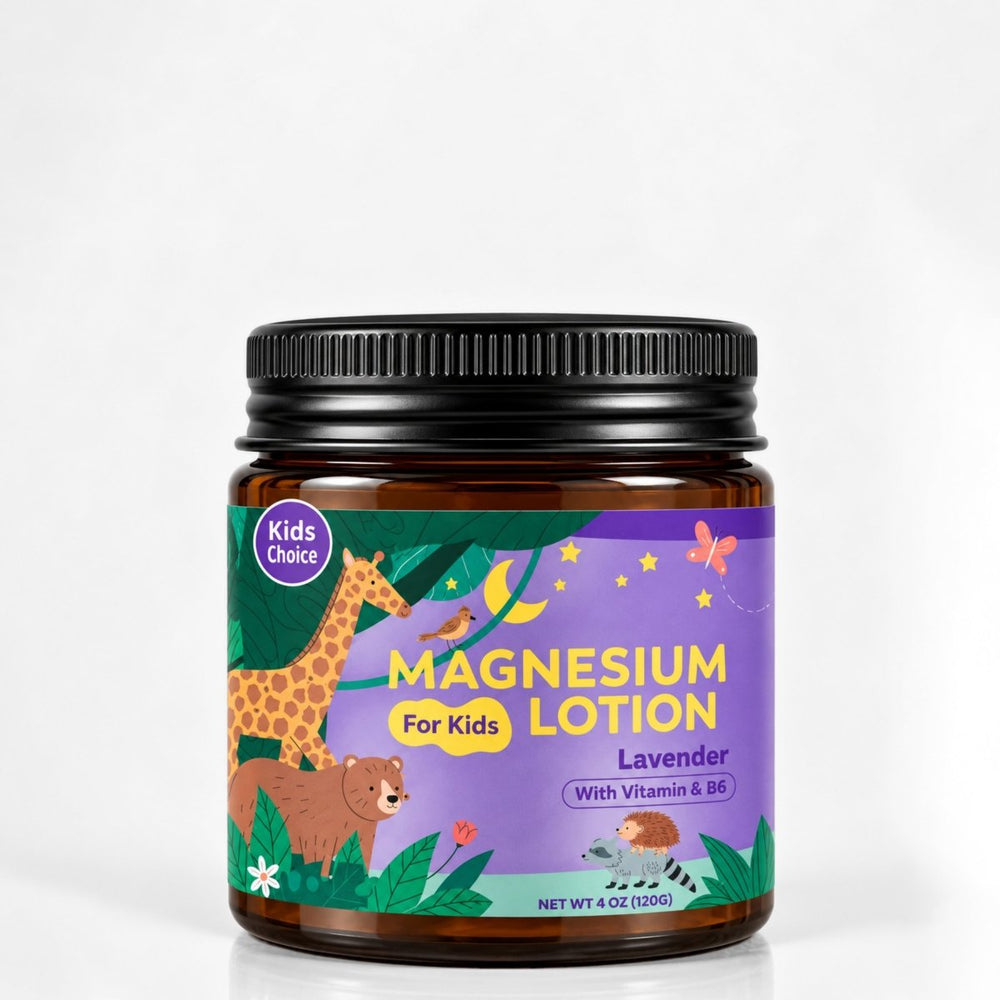 Magnesium Lotion, Grass Fed Tallow, Sleep and Muscle Support, Lavender 4 oz - veakoo