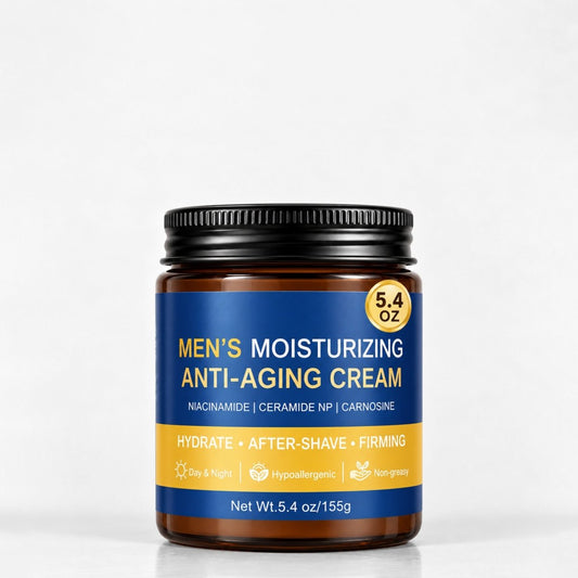 Mens Face Moisturizer with Niacinamide, Ceramide and Carnosine, 5.4 oz - veakoo