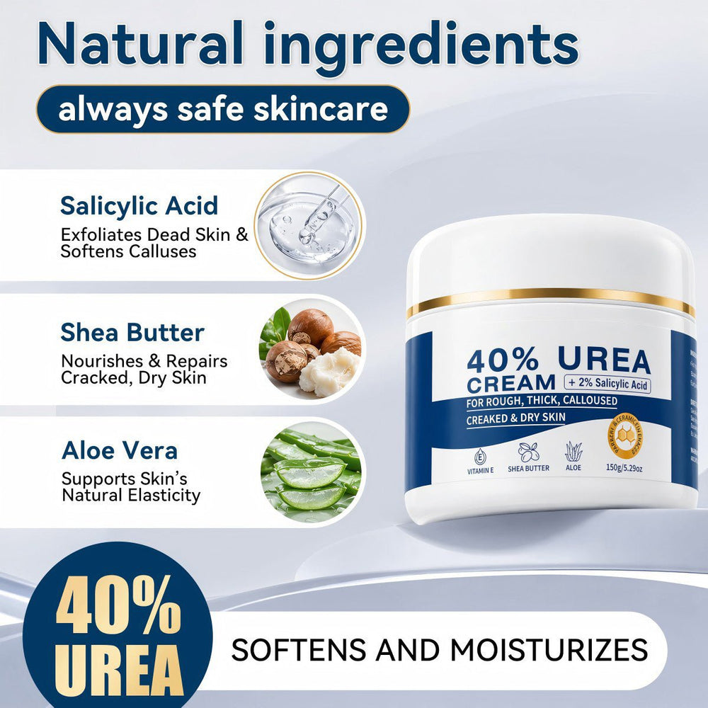 Urea Cream 40% with Salicylic Acid 2%, Foot and Hand Cream, Callus Remover, 5.29 oz - veakoo