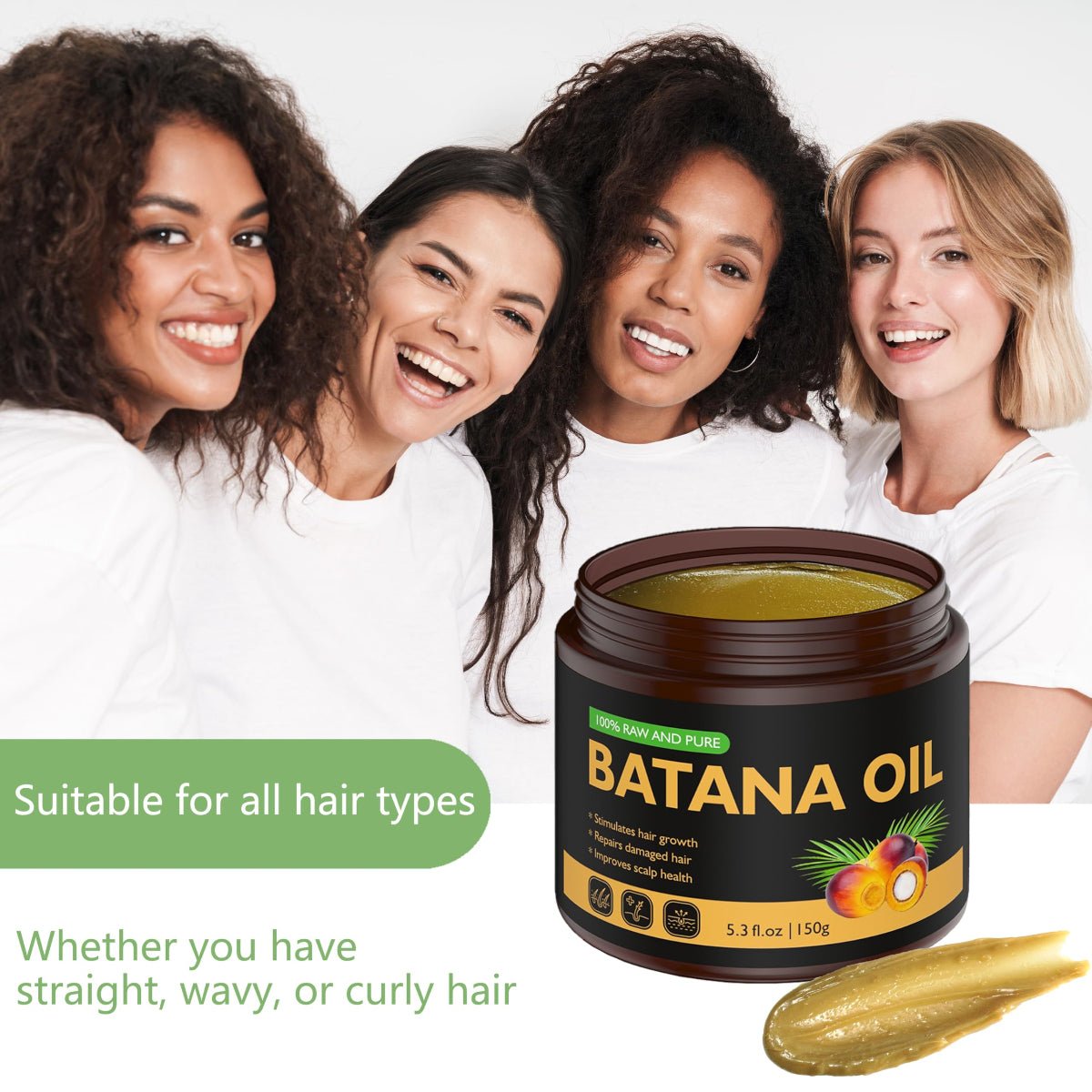 Veakoo Raw Batana Oil for Hair Growth, 100% Natural Pure (3.2 oz) - veakoo