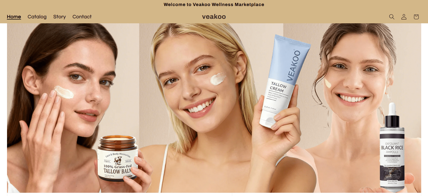 Veakoo natural skincare collection